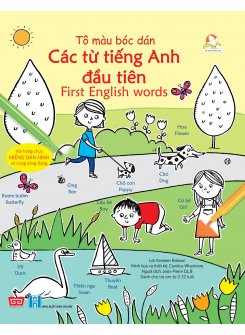 Tô Màu Bóc Dán - Các Từ Tiếng Anh Đầu Tiên - First English Words