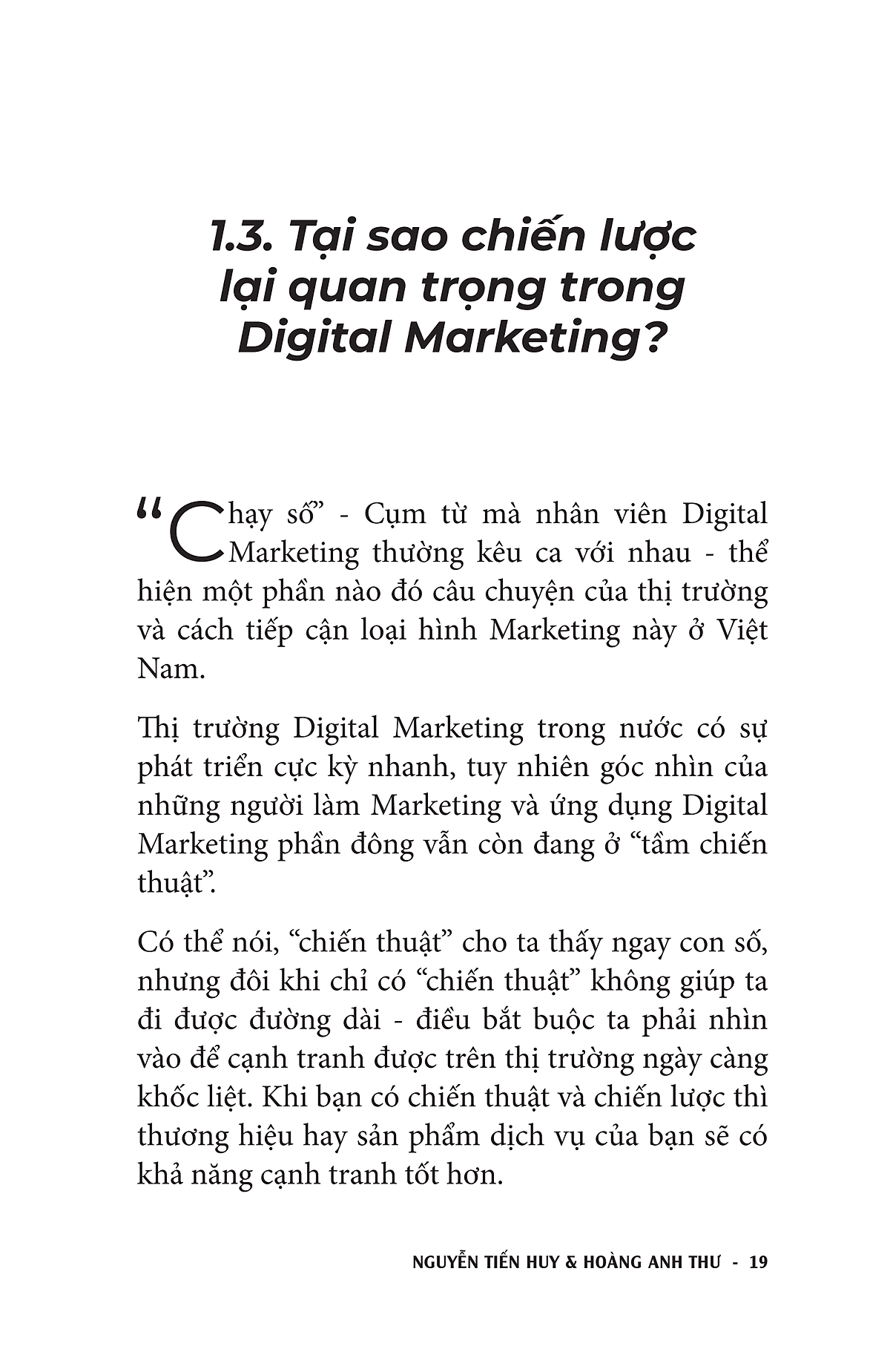 Digital Marketing - Chiến Lược Là Lược Đi Để Chiến