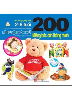 200 miếng bóc dán thông minh - Rèn luyện ngôn ngữ