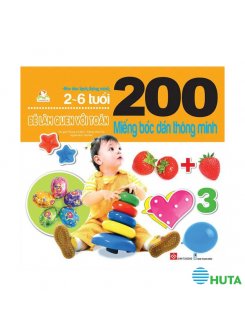 200 miếng bóc dán thông minh - Bé làm quen với toán ( 2-6 tuổi )