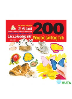 200 miếng bóc dán thông minh- Các loài động vật