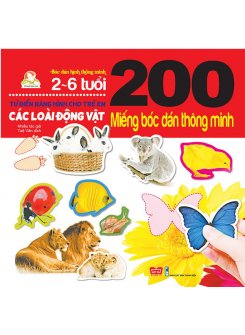 200 miếng bóc dán thông minh- Các loài động vật