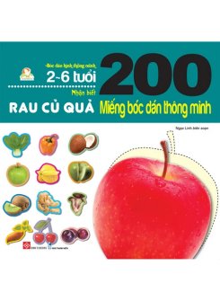 200 miếng bóc dán thông minh - Nhận biết rau củ quả (2-6 tuổi)