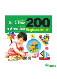 200 miếng bóc dán thông minh - Phát triển chỉ số thông minh IQ (2-6 tuổi)