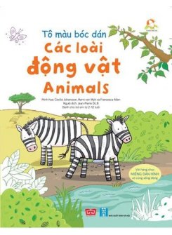 Tô màu bóc dán - Các loài động vật - Animals