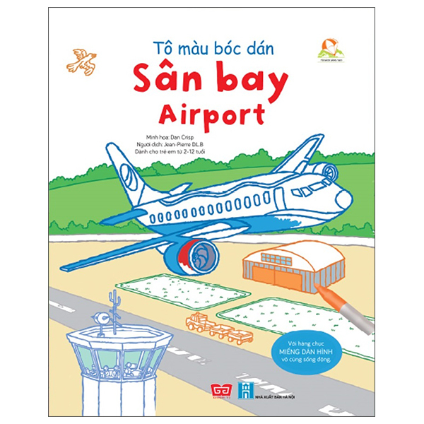 Tô Màu Bóc Dán - Sân Bay - Airport