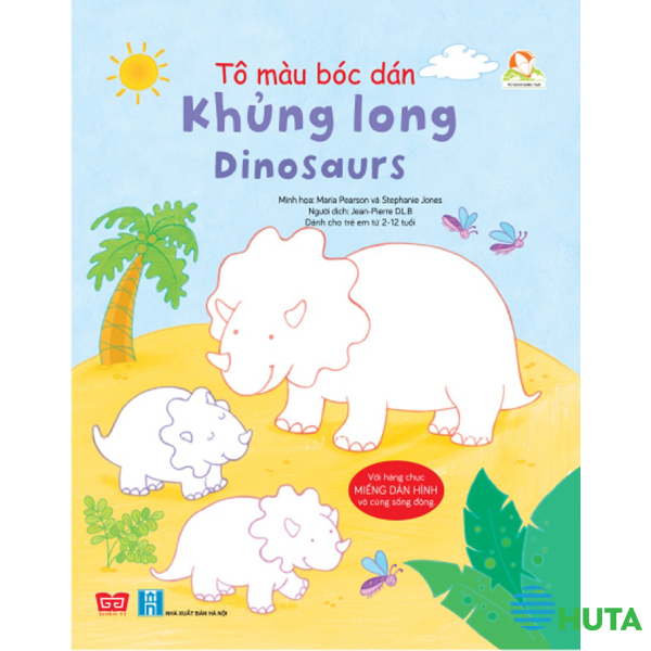 Tô Màu Bóc Dán - Khủng Long - Dinosaurs