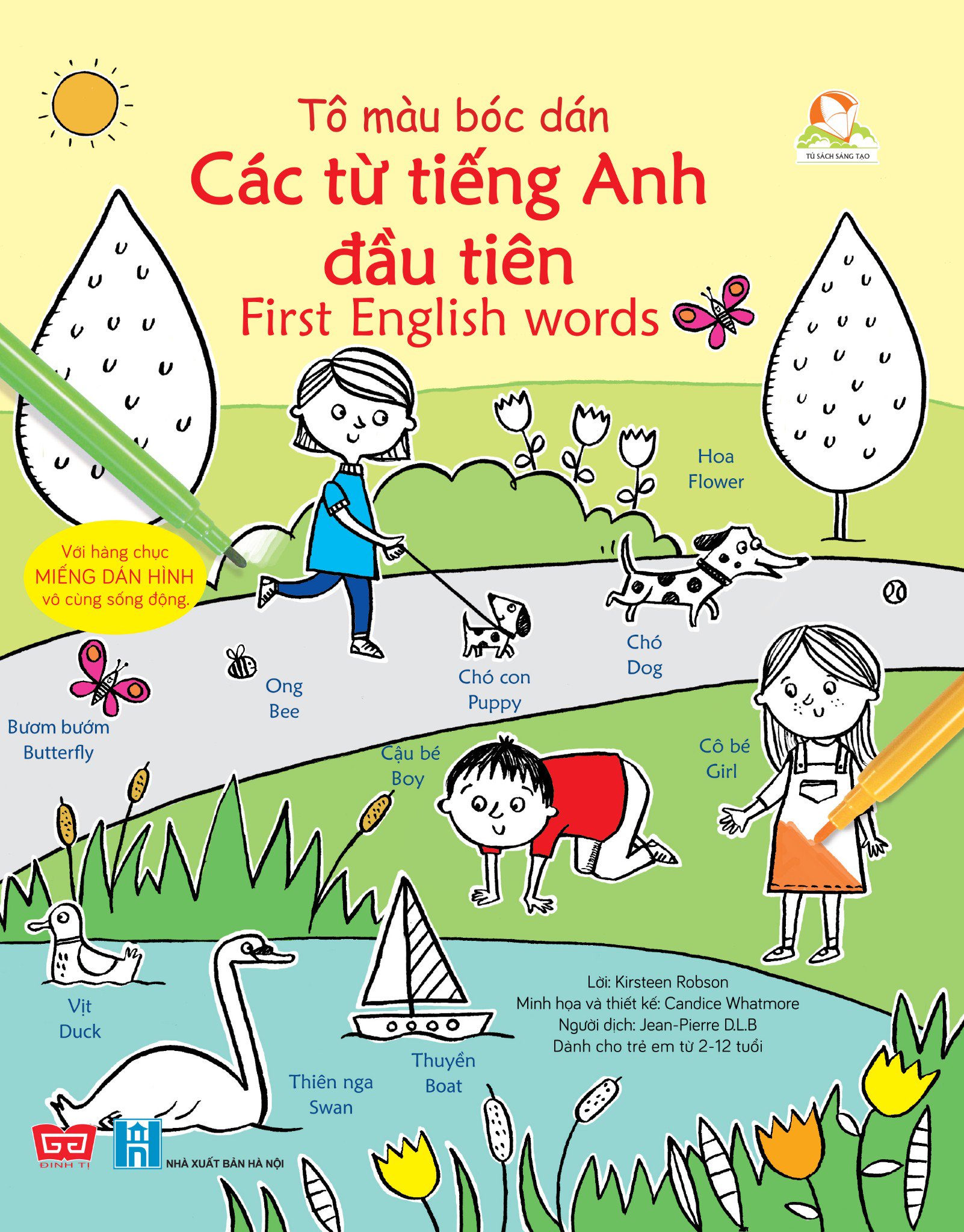 Tô Màu Bóc Dán - Các Từ Tiếng Anh Đầu Tiên - First English Words 2